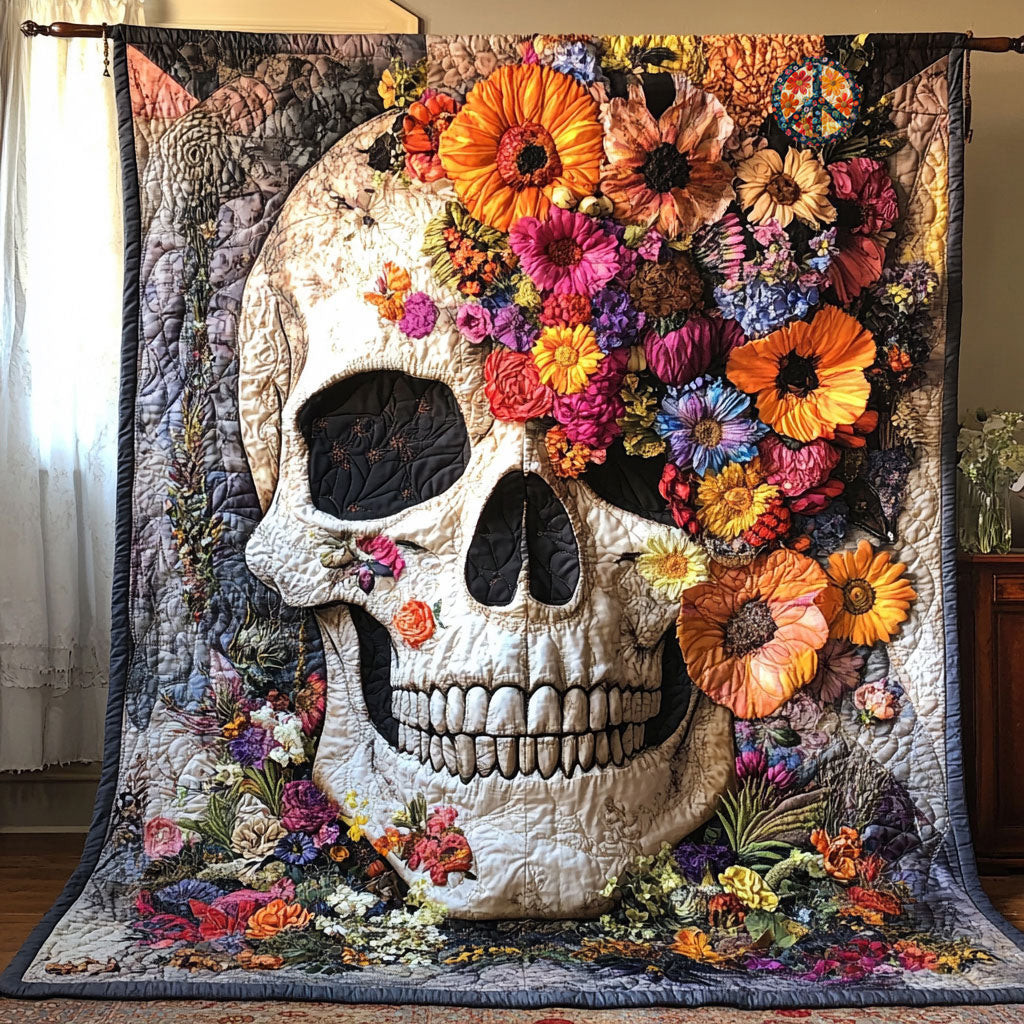 Skull Quilt Blanket Throws For Couch Cute Mothers Day Gifts