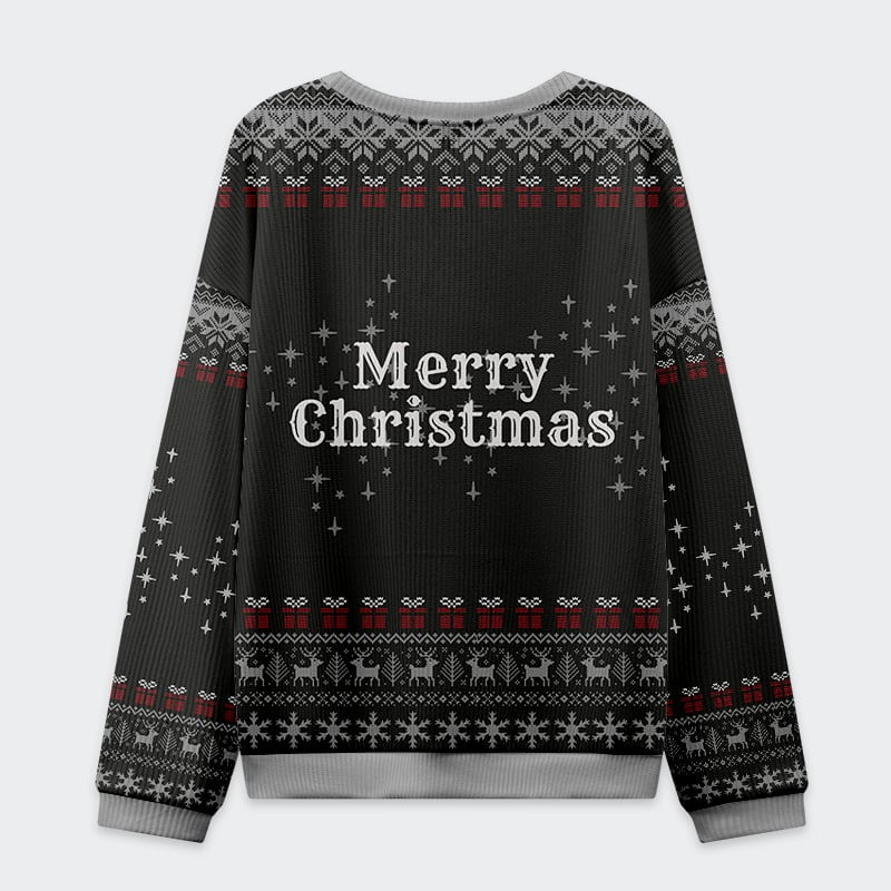 Skull's Party Ugly Christmas Sweater Funny Xmas Clothing Presents For Party