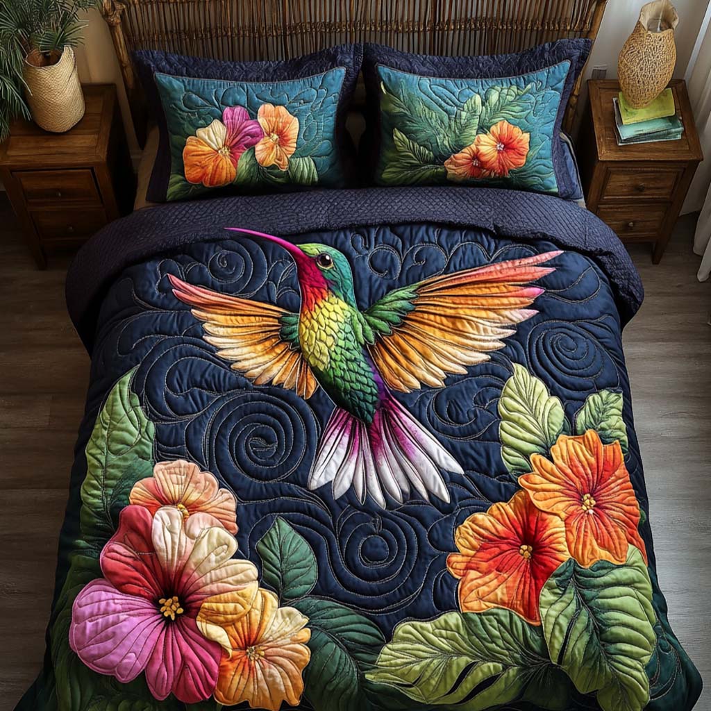 Sky Dancer Quilted Bedding Set King Comforter Sets Perfect Christmas Surprise For Wife