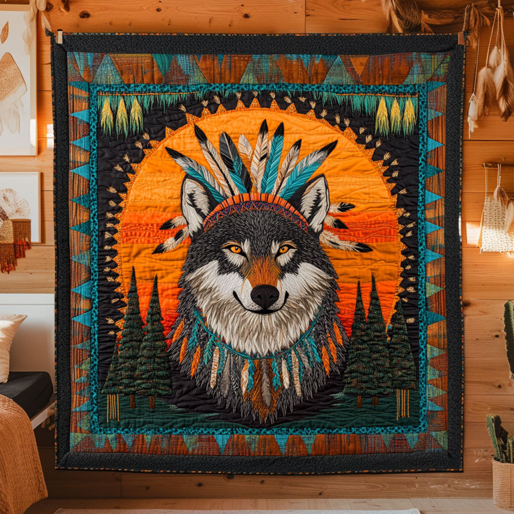 Sky Dream Wolf Quilt Premium Quilt Blanket Gift for Cozy Winter Nights