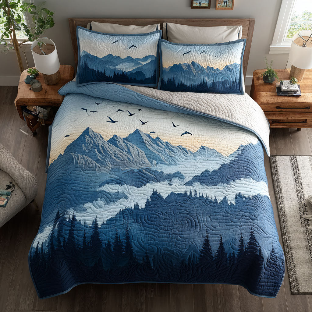 Sky Flight Quilted Bedding Set Forest Themed Bedroom Decor Christmas Presents