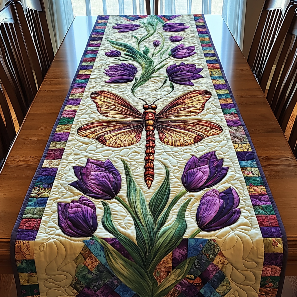 Sky Glide Quilted Table Runner Dining Table Ideas Birthday Gifts For Dragonfly Lovers