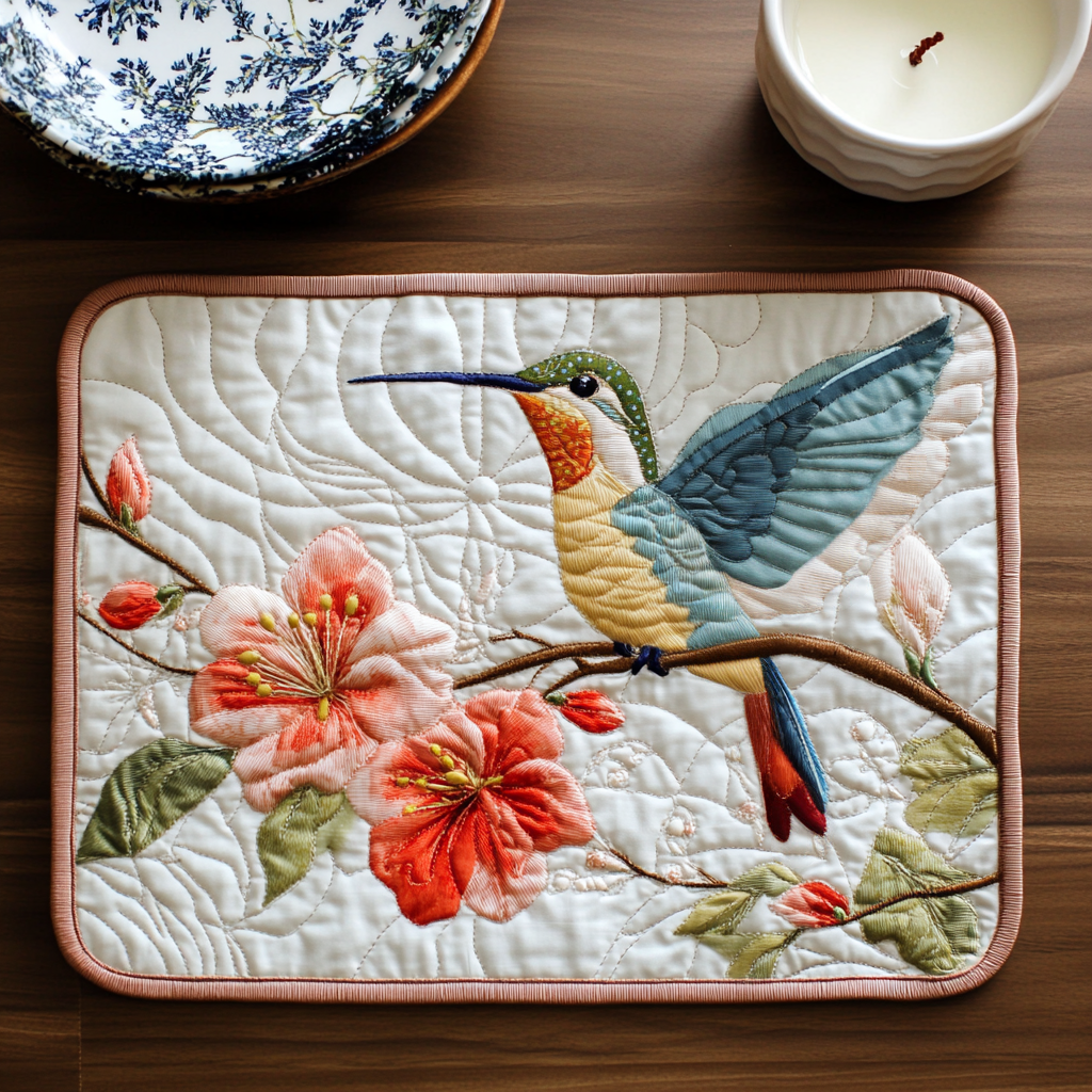 Sky Jewel Quilted Place Mat House Decor Items Bird Lover Gifts For Her