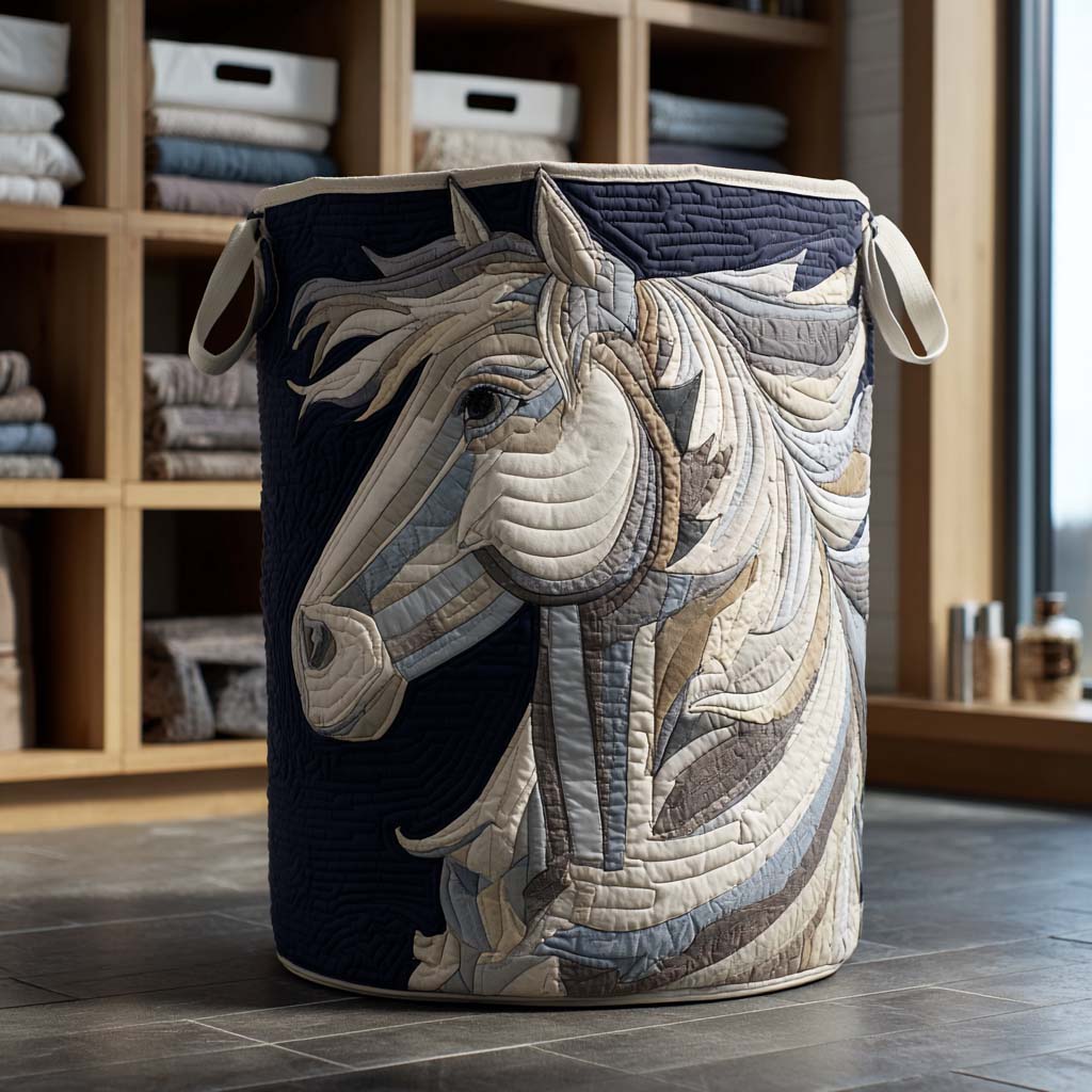 Sky Rider Quilted Laundry Basket Spacious Quilted Laundry Organizer for Everyday Living