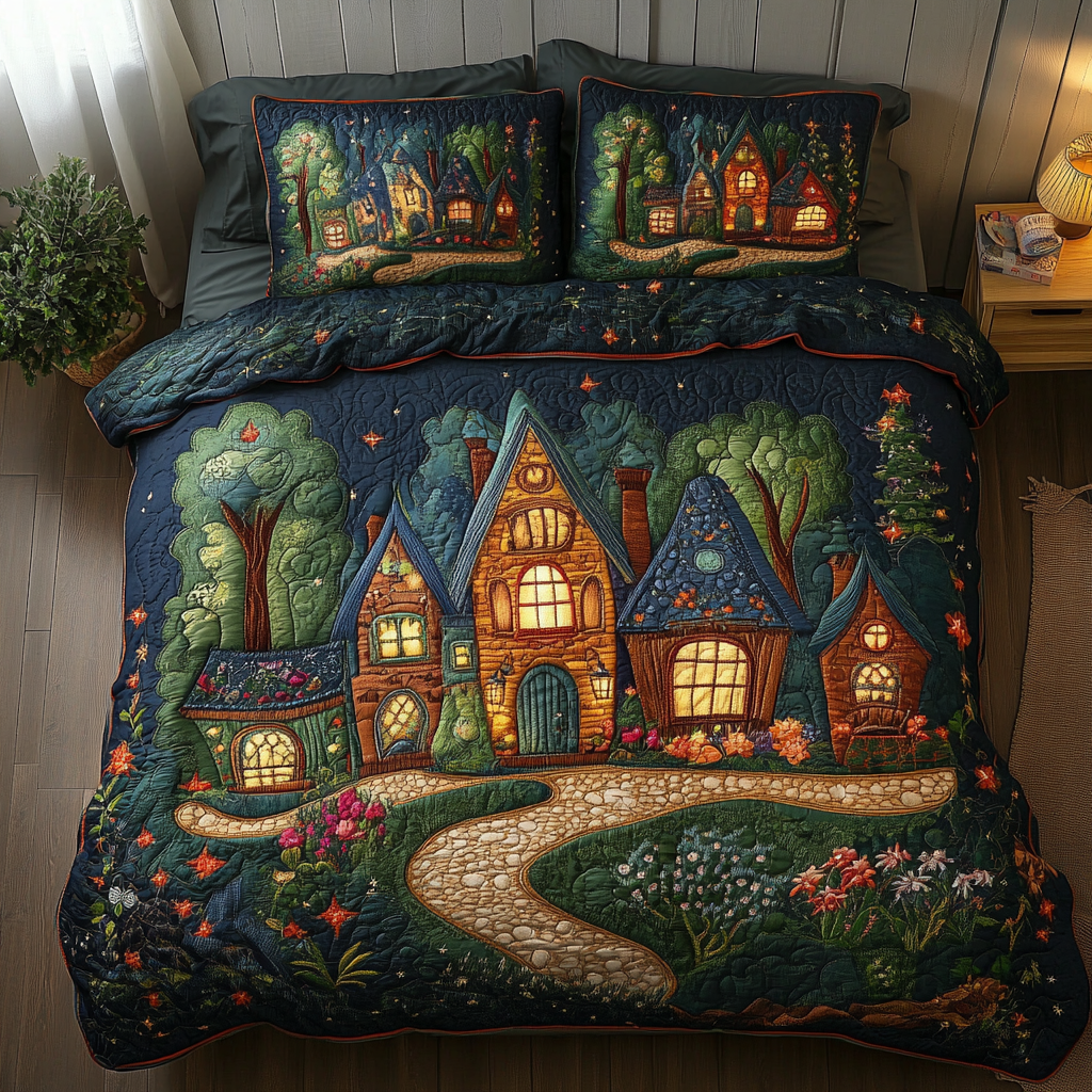 Skyline Serenity Quilted Bedding Set Bed Decorations Great Family Gifts For Christmas