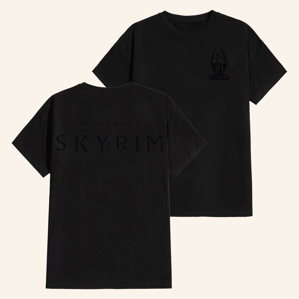 Skyrim Merch Skyrim 10th Anniversary T-Shirt Birthday Gift For Husband Skyrim Merch Skyrim 10th Anniversary T-Shirt Birthday Gift For Husband