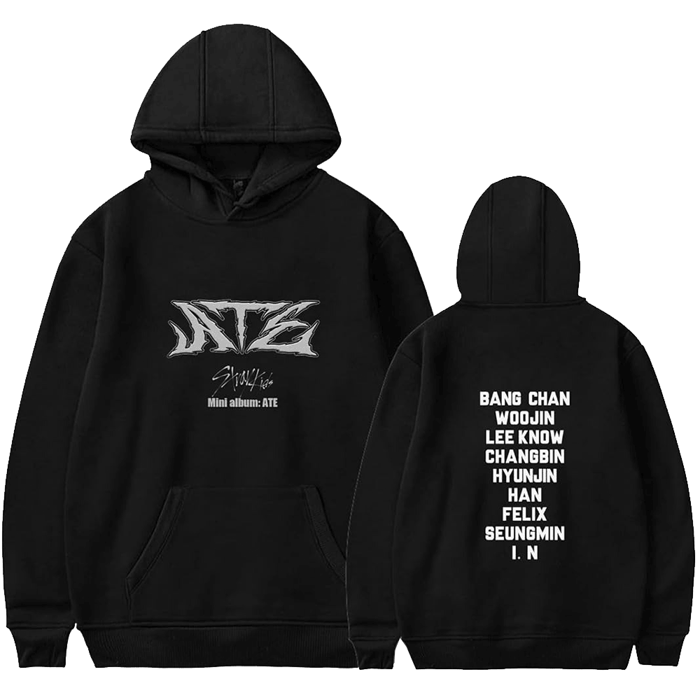 SKZ Merch Kpop Stray Kids Album Ate Hoodie Father's Day Gifts For Fans SKZ Merch Kpop Stray Kids Album Ate Hoodie Father's Day Gifts For Fans