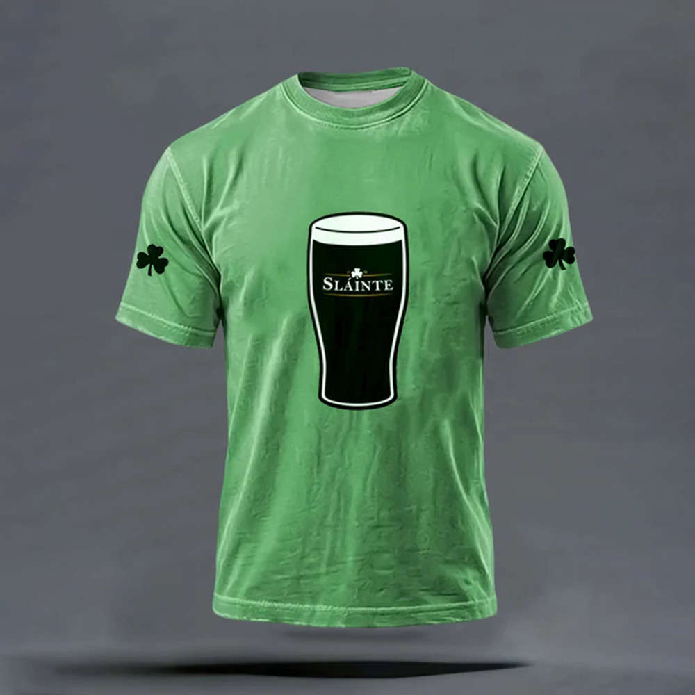 Slainte Guinness Beer Saint Patricks Day T-Shirt St Paddy's Day Shirt Holiday Clothing