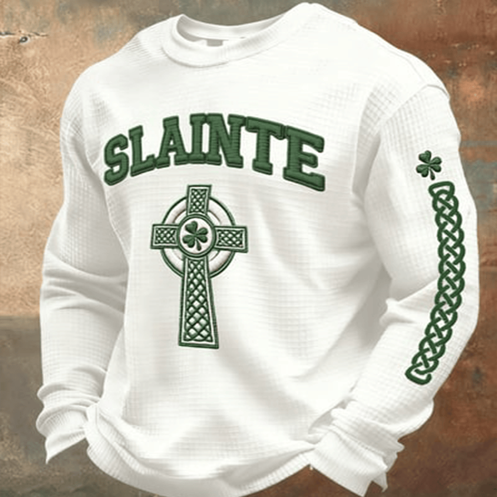 Slainte St Paddys Day Long Sleeve Shirt St Patrick's Day 2026 Apparel Good Gift For Him