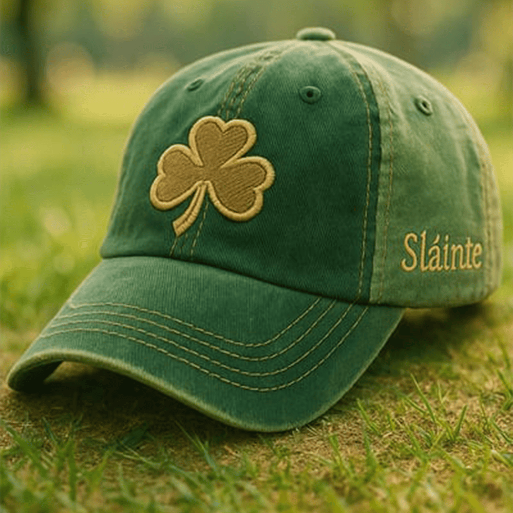 Slainte St Patrick's Day Hat St Paddys Day Baseball Cap Cool Gift For Father