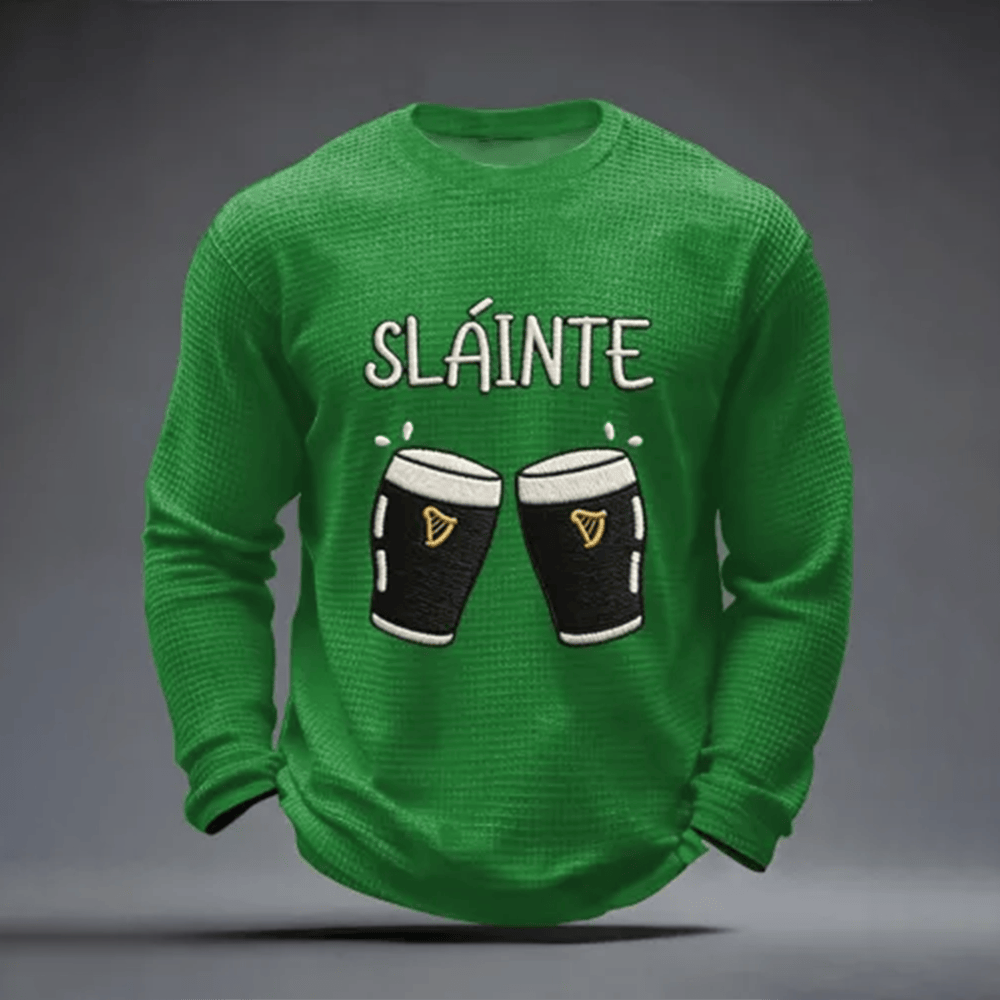 Slainte St Patrick's Day Long Sleeve Shirt St Patrick's Day Apparel St Paddys Day Present