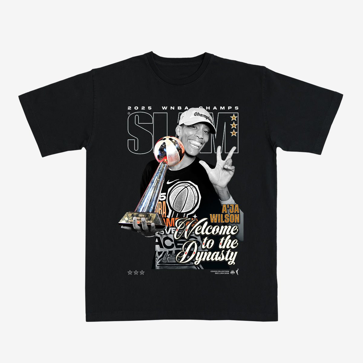 SLAM Cover A'ja Wilson Basketball T-Shirt Game Day Clothing Aja Wilson Lover Gift