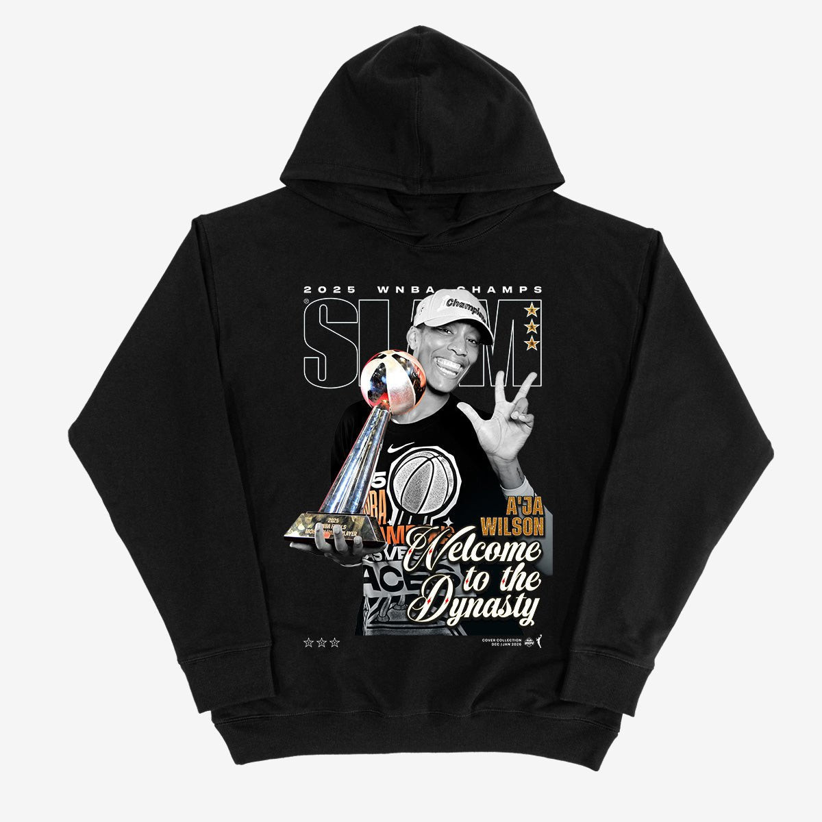 SLAM Cover A'ja Wilson Hoodie Basketball Hooded Sweatshirt Present For Fans