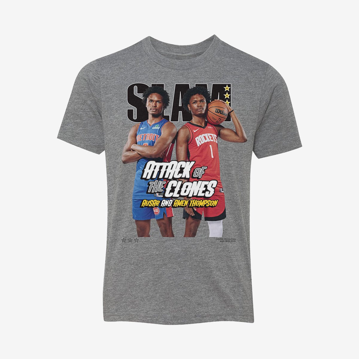 SLAM Cover Amen & Ausar Thompson Basketball T-Shirt 90s NBA Vintage Aesthetic Merch Great Gift For Dad