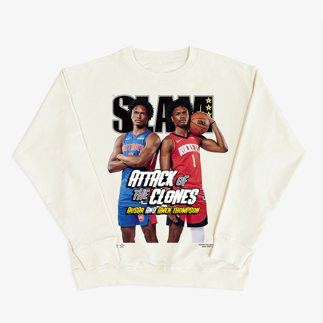 SLAM Cover Amen And Ausar Thompson Basketball Sweatshirt Game Day Clothing Basketball Lover Gift
