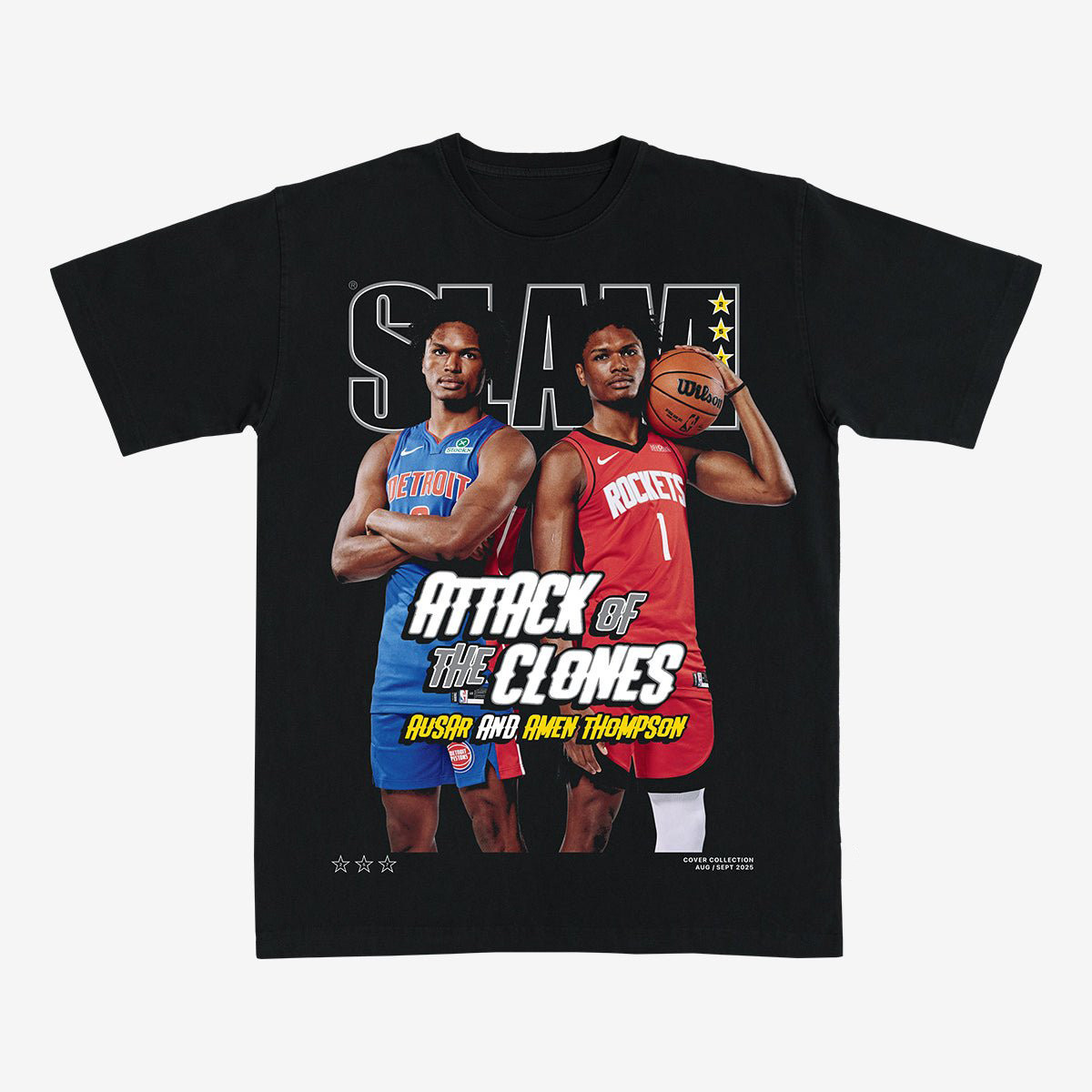 SLAM Cover Amen And Ausar Thompson Basketball T-Shirt Basketball Lover Tee Best Gift For Boyfriend