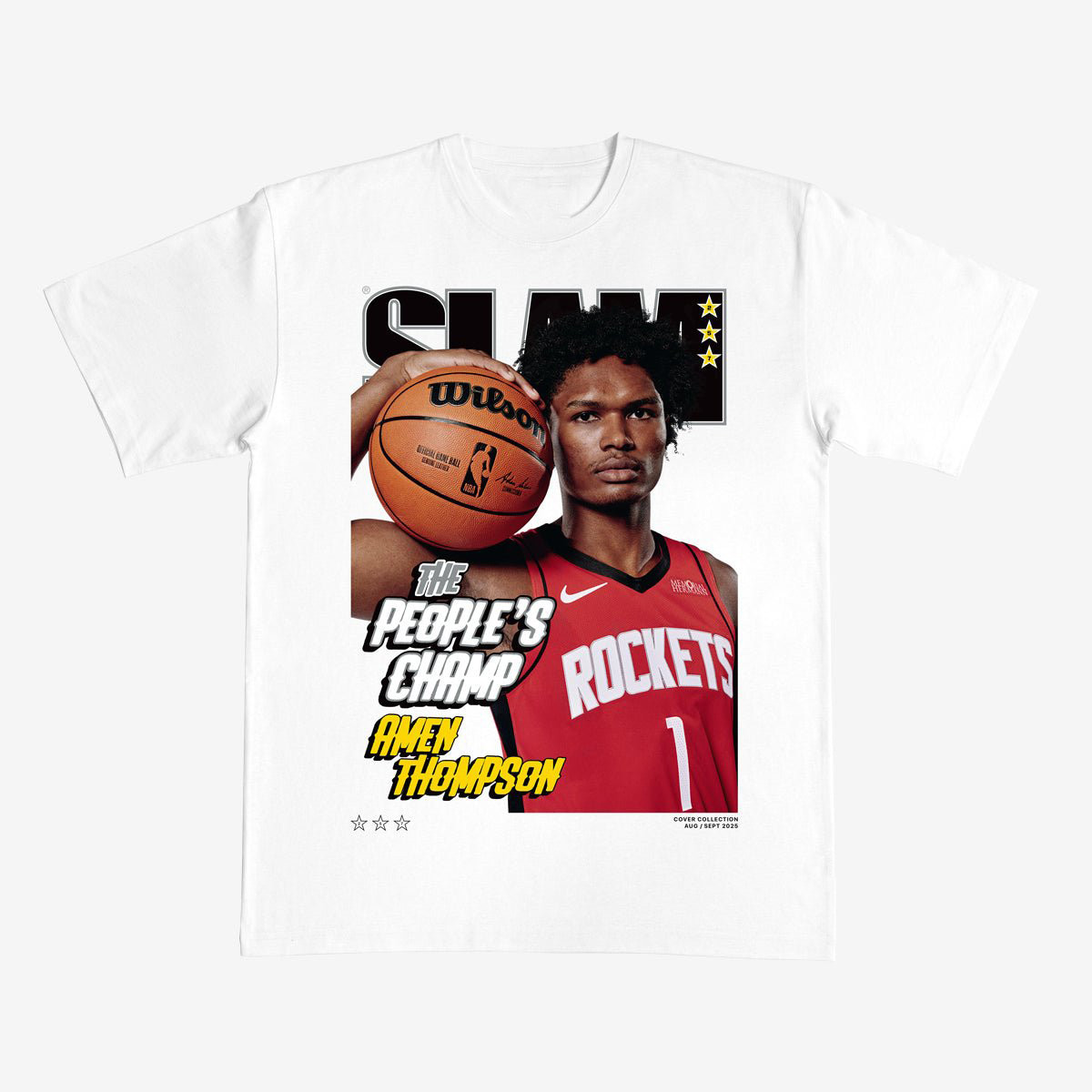 SLAM Cover Amen Thompson Basketball T-Shirt Game Day Clothing Amen Thompson Fan Gift