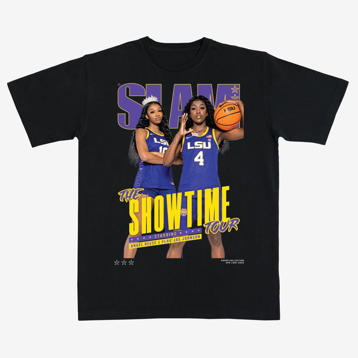 SLAM Cover Angel Reese And Flaujae Johnson Basketball T-Shirt 90s NBA Vintage Aesthetic Clothing