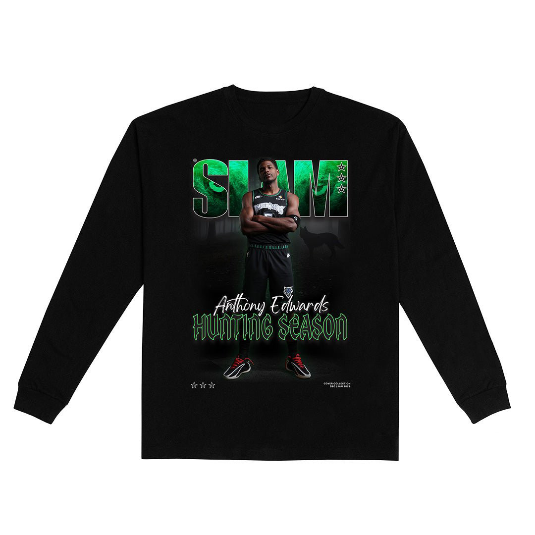 SLAM Cover Anthony Edwards Basketball Long Sleeve Shirt 90s NBA Vintage Aesthetic Merch