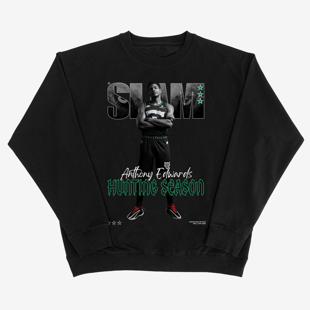 SLAM Cover Anthony Edwards Basketball Sweatshirt Game Day Clothing Basketball Lover Presents