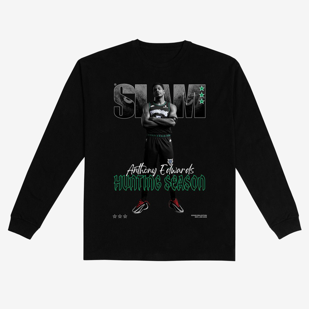 SLAM Cover Anthony Edwards Long Sleeve Shirt 90s NBA Vintage Aesthetic Merch Basketball Gear