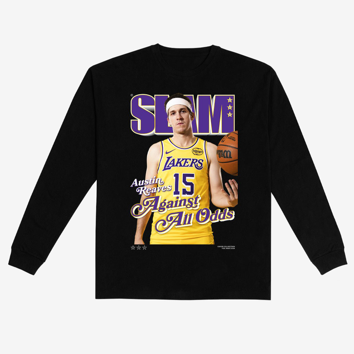 SLAM Cover Austin Reaves Long Sleeve Shirt Los Angeles Lakers Merch Basketball Dad Gift