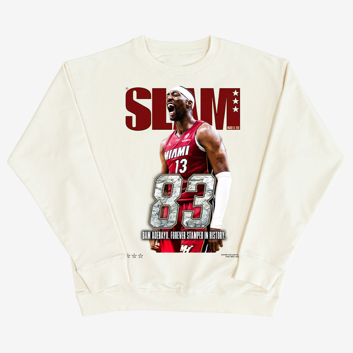 SLAM Cover Bam Adebayo Sweatshirt Basketball Apparel Game Day Gift For Best Friends