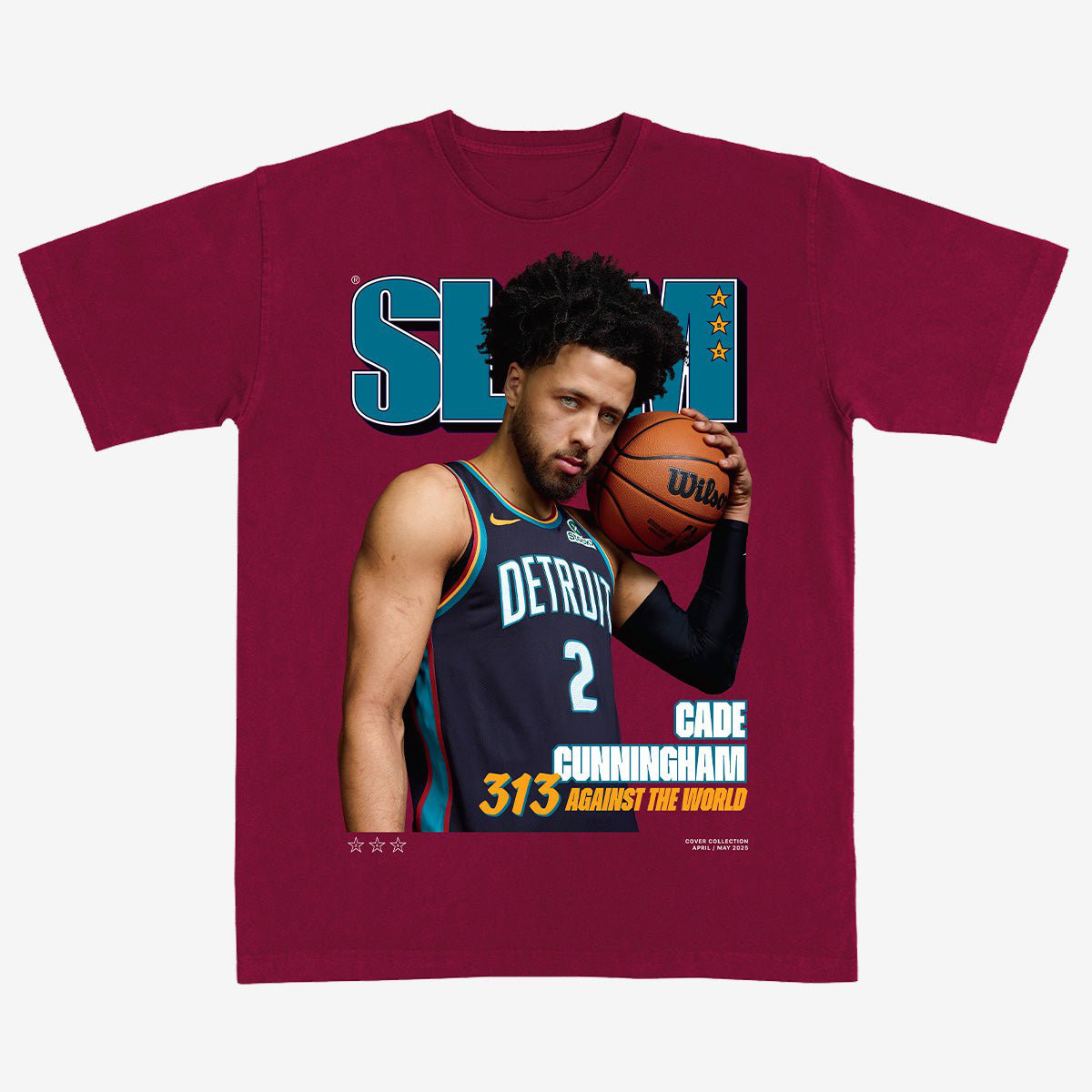 SLAM Cover Cade Cunningham City Edition T-Shirt Basketball Lover Shirt Cade Cunningham Fan Gift