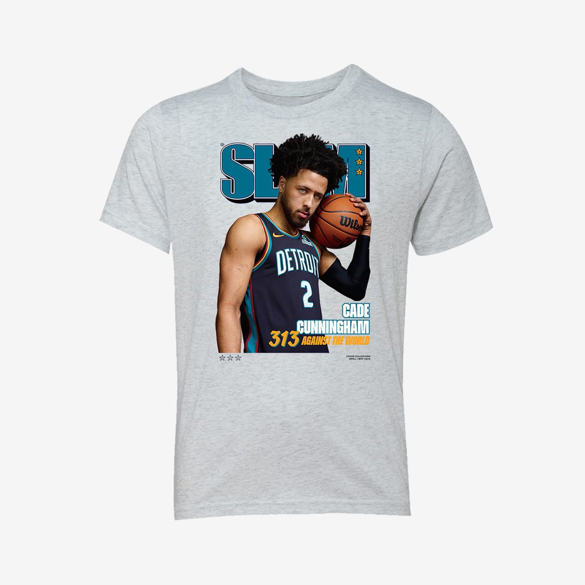 SLAM Cover Cade Cunningham City Edition T-Shirt Cade Cunnungham Lover Shirt Fan Gift For Brothers