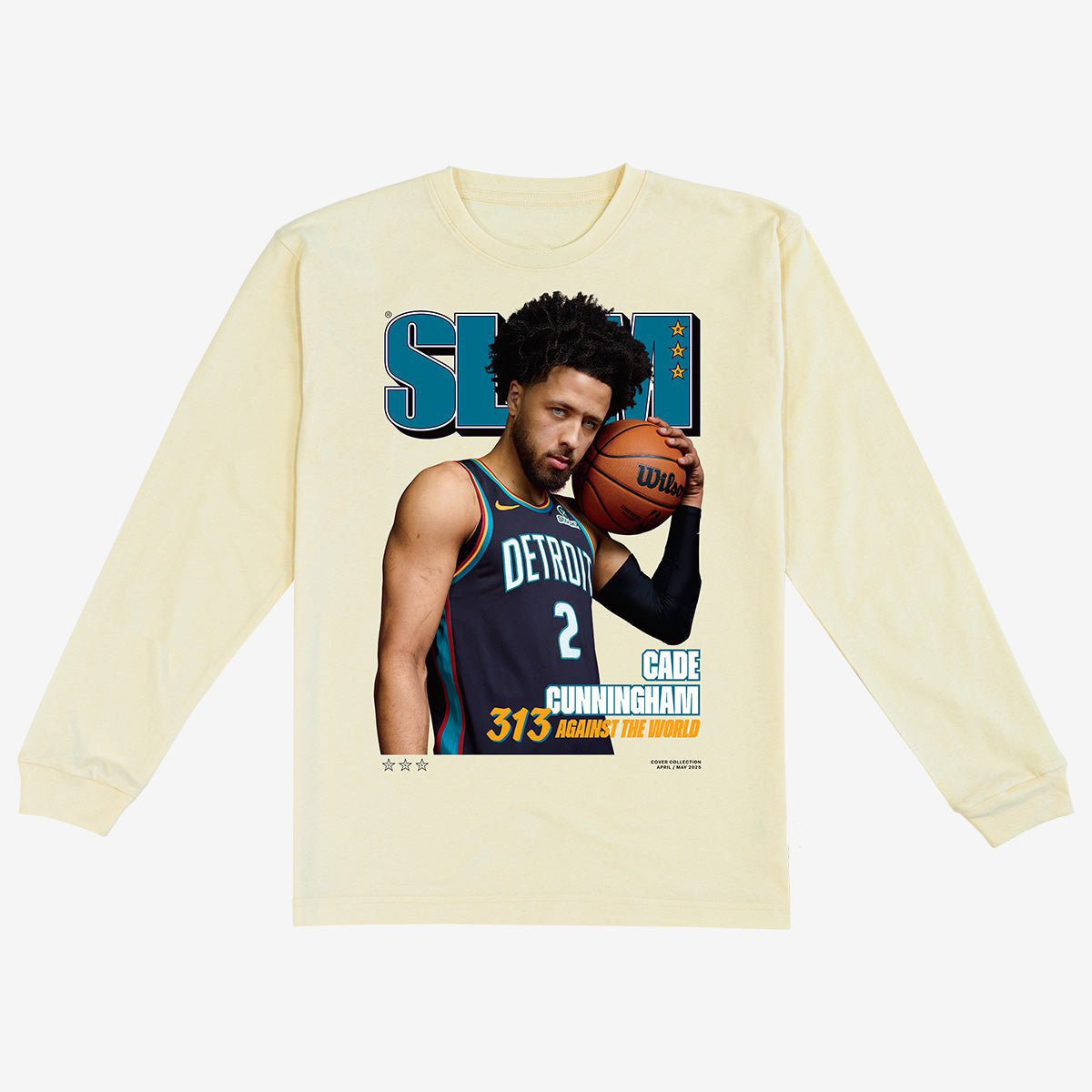 SLAM Cover Cade Cunningham City Long Sleeve Shirt Basketball Apparel Best Fan Gift