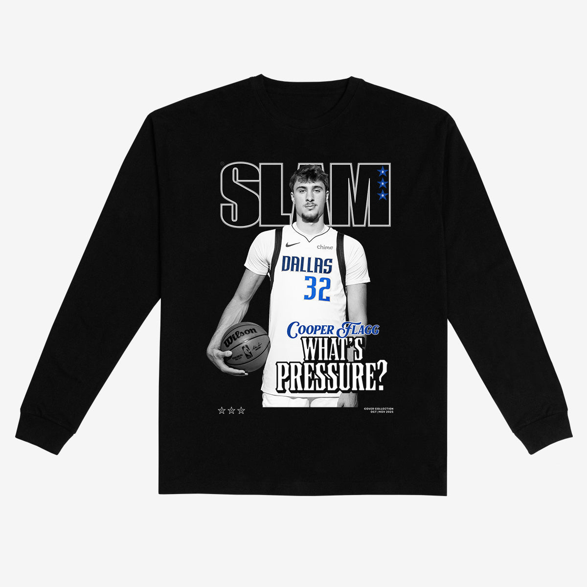 SLAM Cover Cooper Flagg Basketball Long Sleeve Shirt Cooper Flagg Apparel Basketball Gear