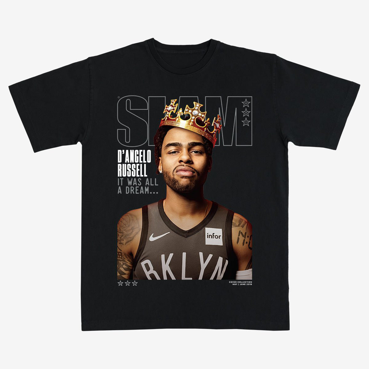 SLAM Cover D'Angelo Russell Basketball T-Shirt Washington Wizards Merch Cool Gift For Brothers