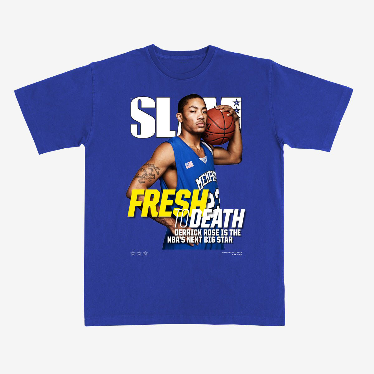 SLAM Cover Derrick Rose Basketball T-Shirt 90s NBA Vintage Aesthetic Clothes Fan Gear For Him