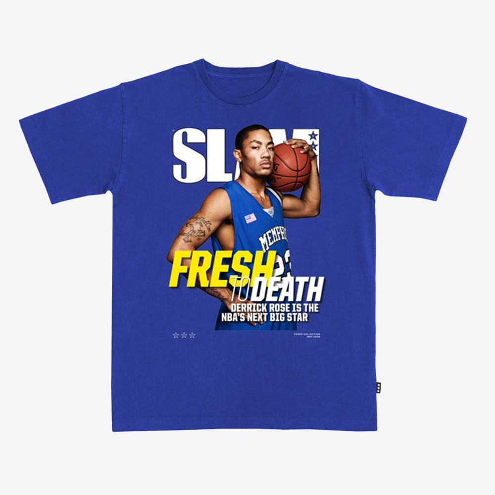 SLAM Cover Derrick Rose T-Shirt Basketball Clothes Present For Derrick Rose Fans