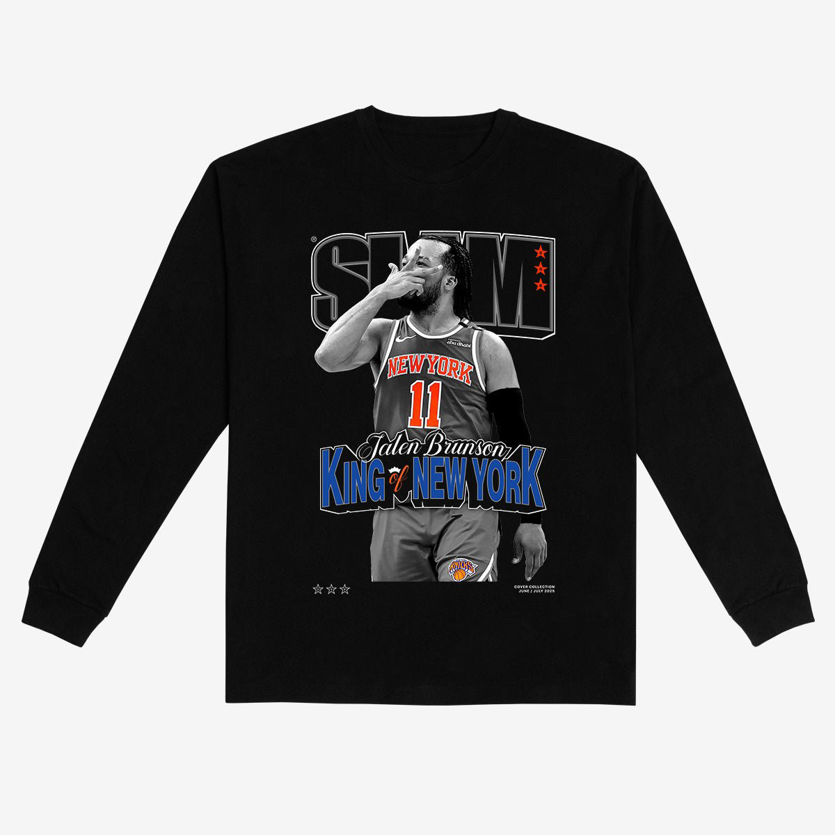 SLAM Cover Jalen Brunson Long Sleeve Shirt Basketball Clothing Line Game Day Gear For Him