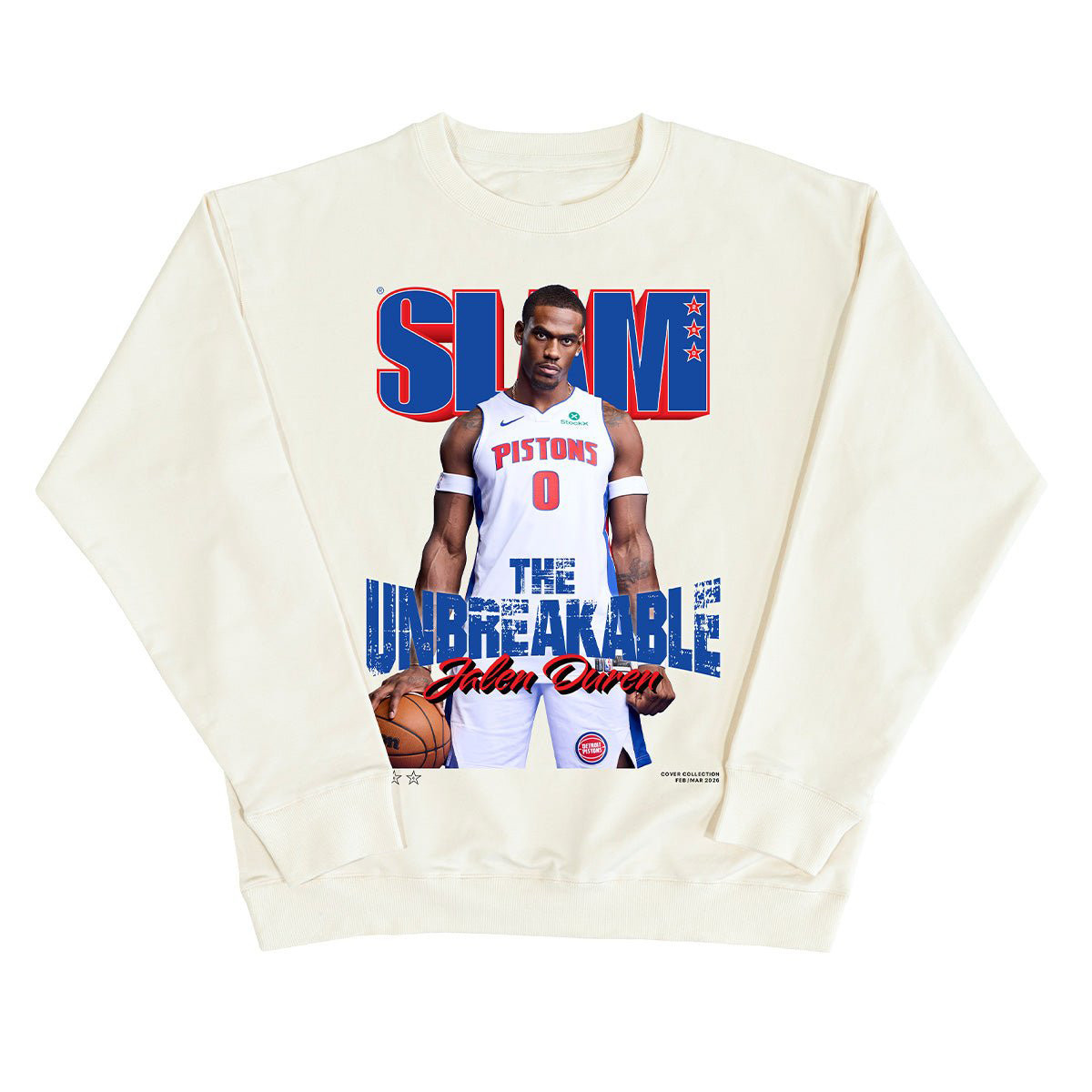 SLAM Cover Jalen Duren Sweatshirt Detroit Pistons Merch Basketball Lover Present