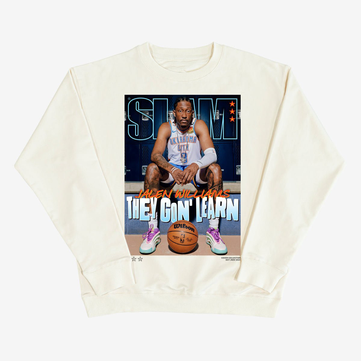 SLAM Cover Jalen Williams Basketball Sweatshirt Game Day Clothing Jalen Williams Lover Gift