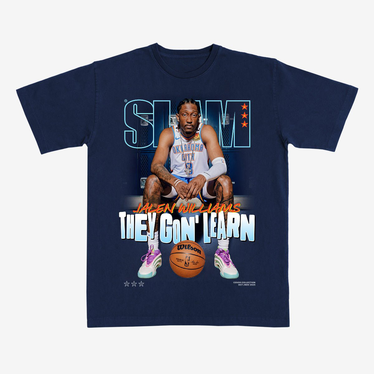 SLAM Cover Jalen Williams Basketball T-Shirt Jalen Williams Clothes Basketball Players Gift
