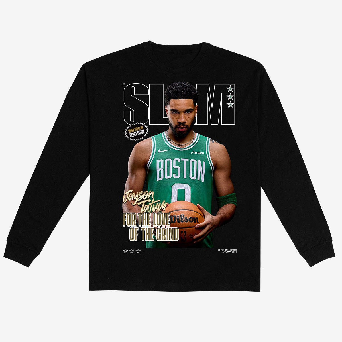 SLAM Cover Jayson Tatum Long Sleeve Shirt Boston Celtics Apparel Basketball Gear