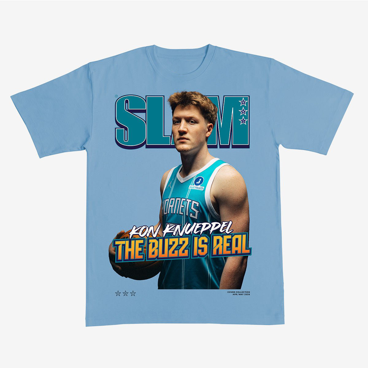 SLAM Cover Kon Knueppel Basketball T-Shirt Charlotte Hornets Merch Basketball Lover Present