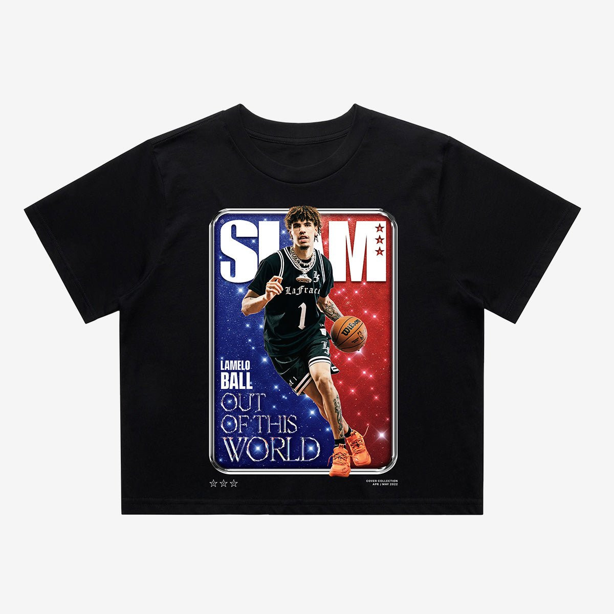SLAM Cover LaMelo Ball Basketball Crop Top Game Day Clothing Gift For Basketball Dad