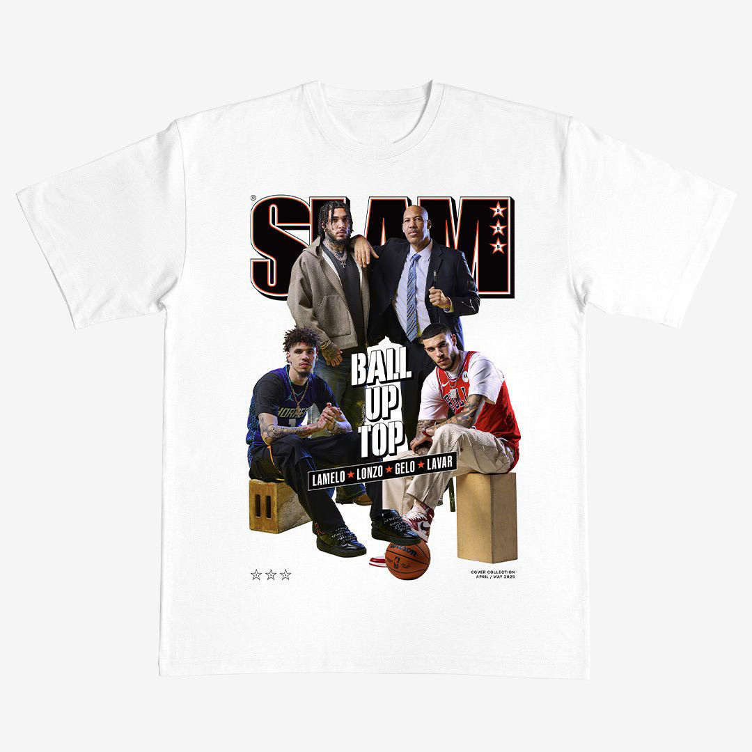 SLAM Cover LaMelo Lonzo LiAngelo LaVar T-Shirt Basketball Clothes Game Day Gift For Friends
