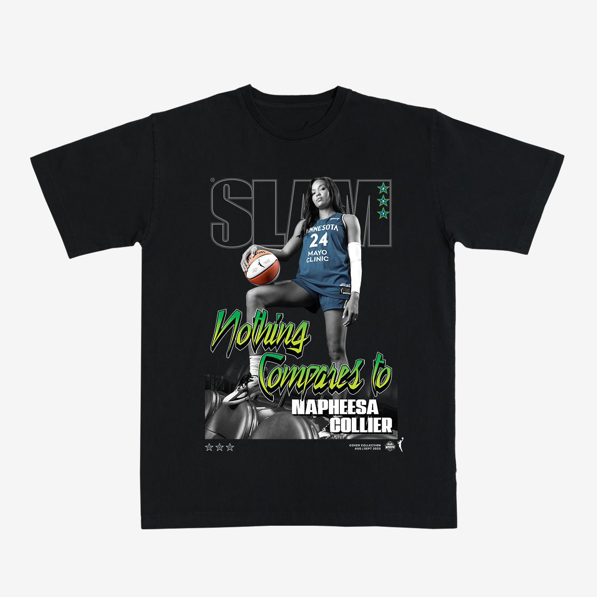 SLAM Cover Napheesa Collier Basketball T-Shirt 90s NBA Vintage Aesthetic Shirt Game Day Gears