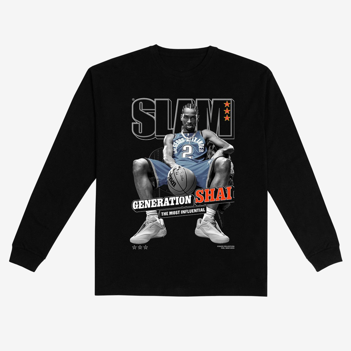 SLAM Cover Shai Gilgeous Alexander Long Sleeve Shirt Basketball Apparel Shai Fan Gift For Brother