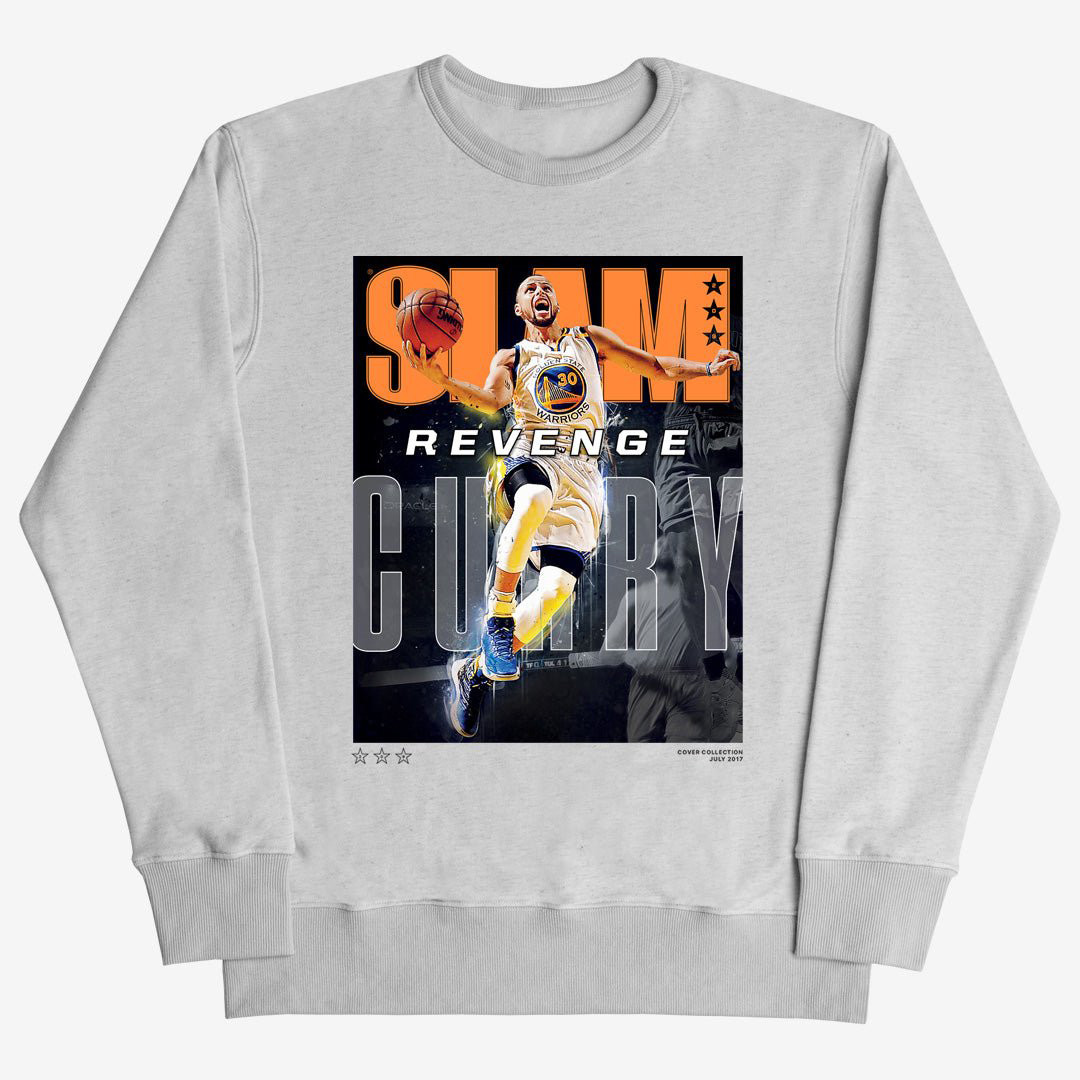 SLAM Cover Stephen Curry Basketball Sweatshirt 90s NBA Vintage Aesthetic Apparel Fan Gear