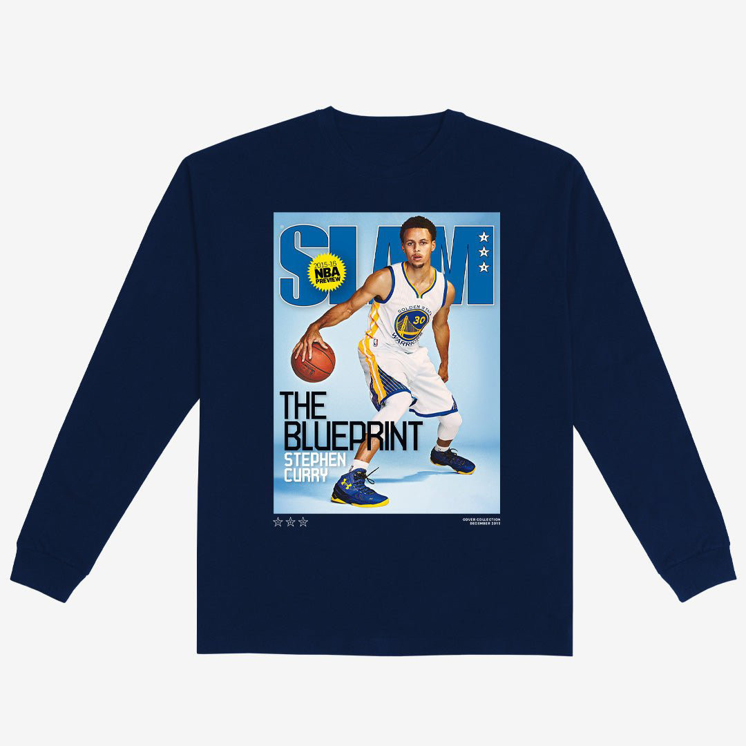 SLAM Cover Stephen Curry Long Sleeve Shirt 90s NBA Vintage Aesthetic Apparel Stephen Curry Fan Gift