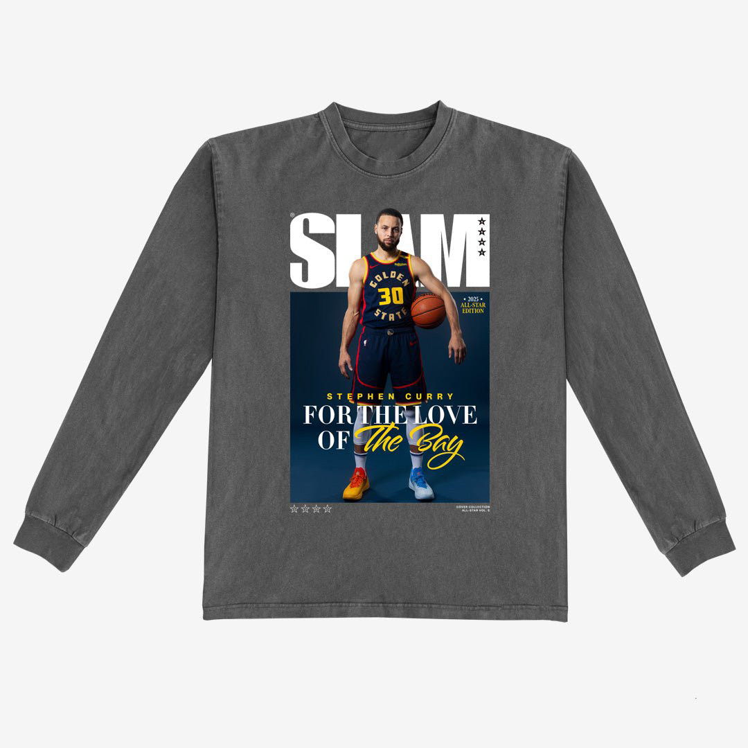 SLAM Cover Stephen Curry Long Sleeve Shirt Golden State Warriors Apparel Basketball Lover Gear