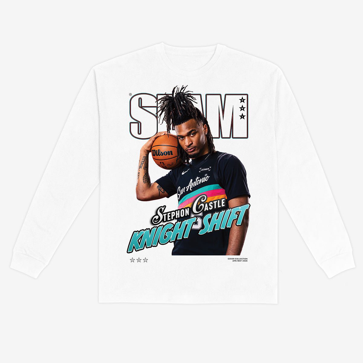 SLAM Cover Stephon Castle Basketball Long Sleeve Shirt Stephon Castle Apparel Basketball Gear