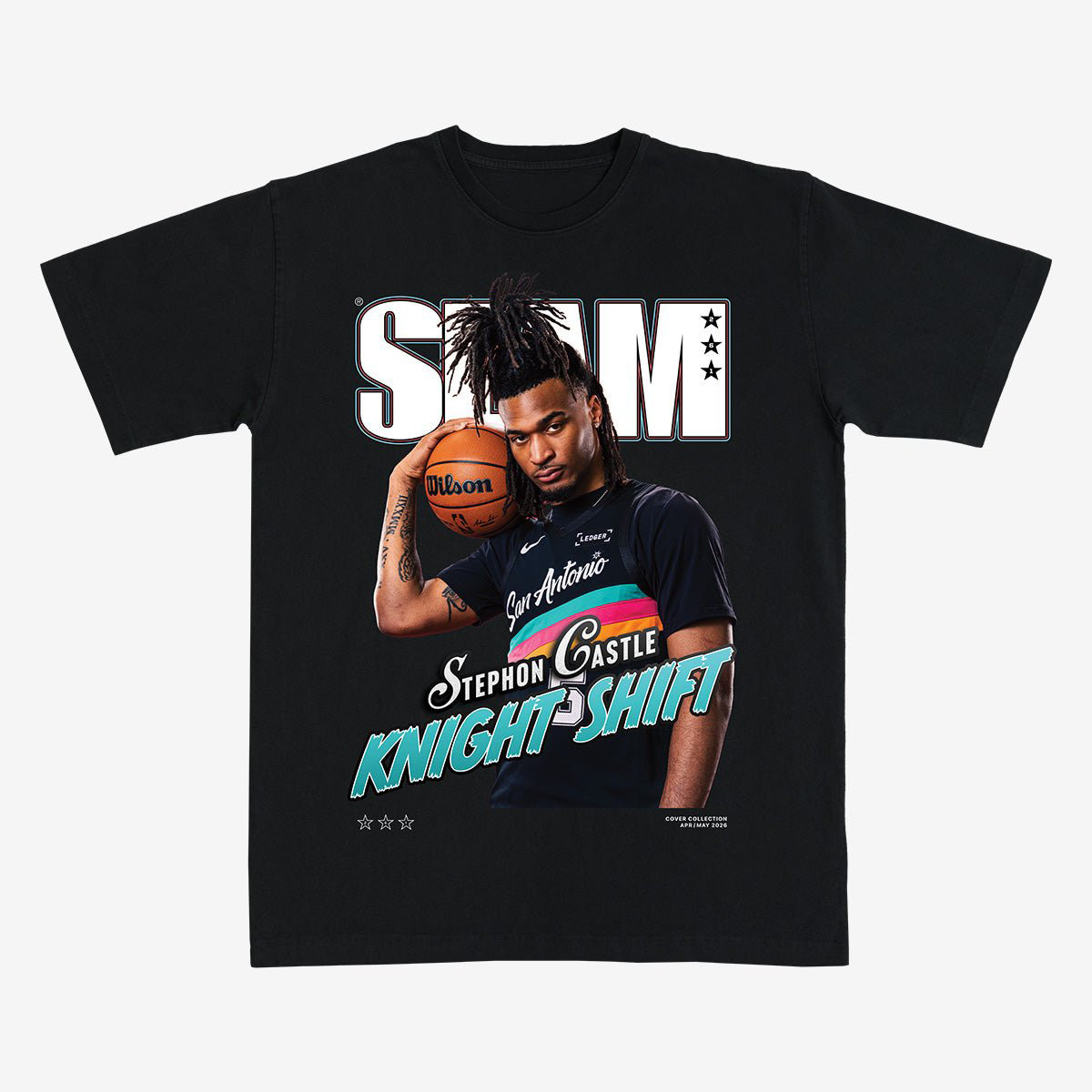 SLAM Cover Stephon Castle Basketball T-Shirt San Antonio Spurs Clothes Best Gift For Boyfriend