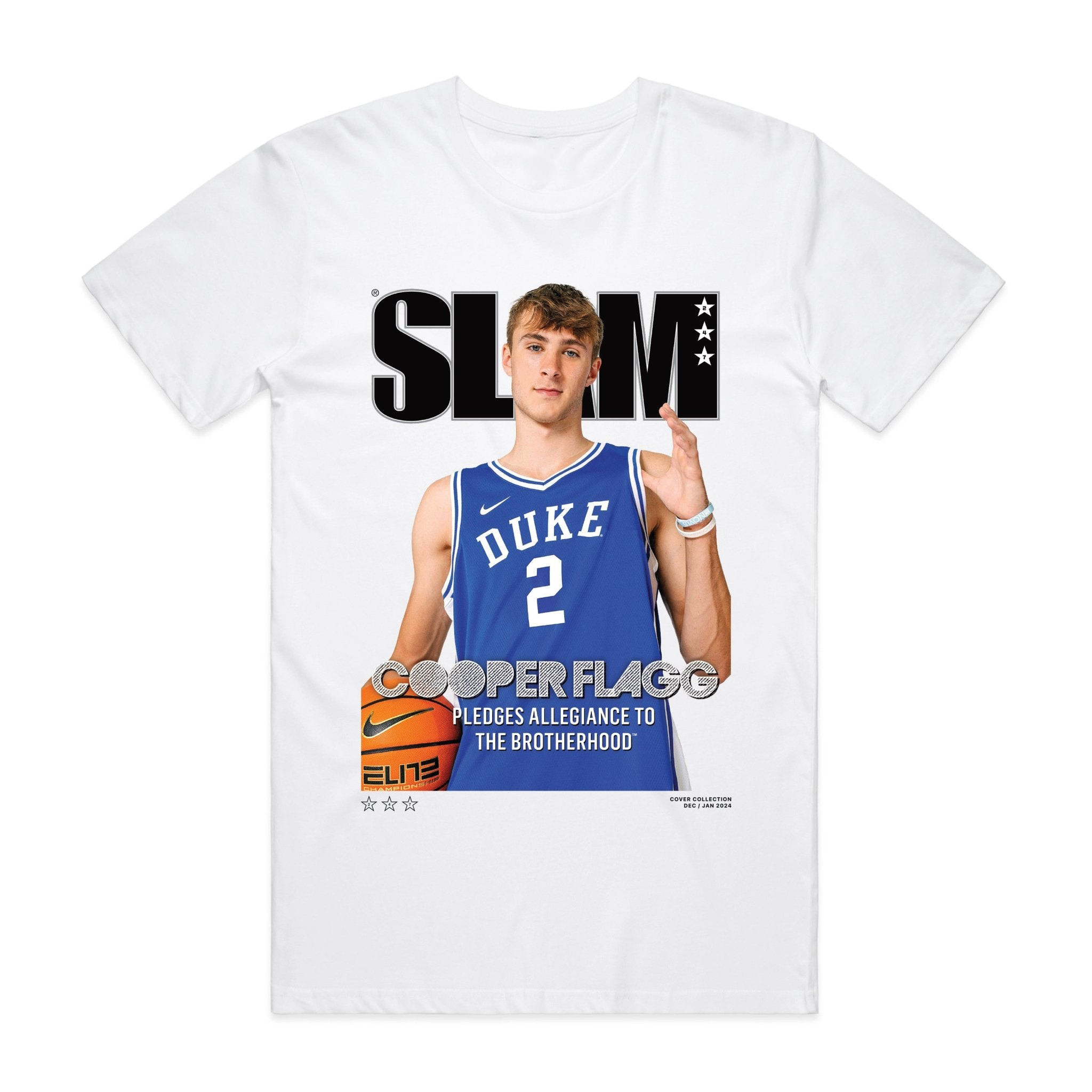 SLAM Cover Tee Cooper Flagg Basketball T-Shirt Cooper Flagg Merch Best Fan Gift